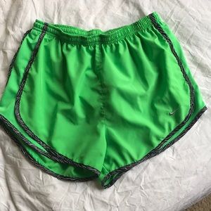 Nike Dri-Fit neon green shorts